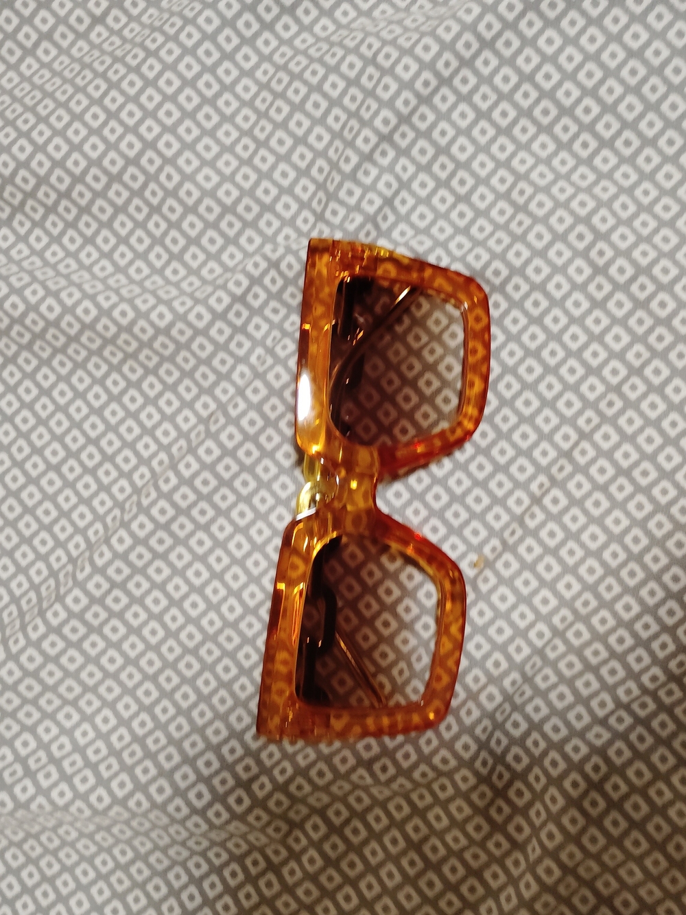 Women's Square Tortoise Amber Sunglasses - Amber Frame